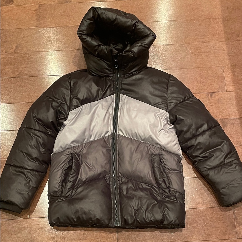 Michael Kors Kids Black and Gray Puffer Jacket